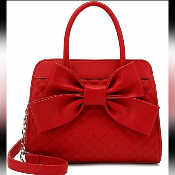 Red Bow Handbag - Picture 1 of 6